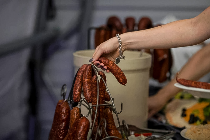 Sausages and Pierogies