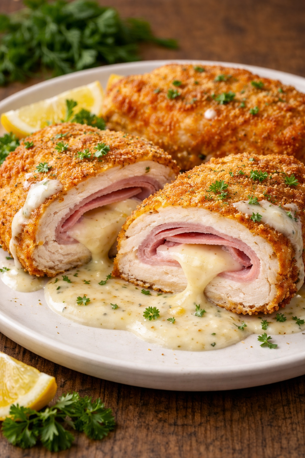 Chicken Cordon Bleu (Cheese & Ham) 